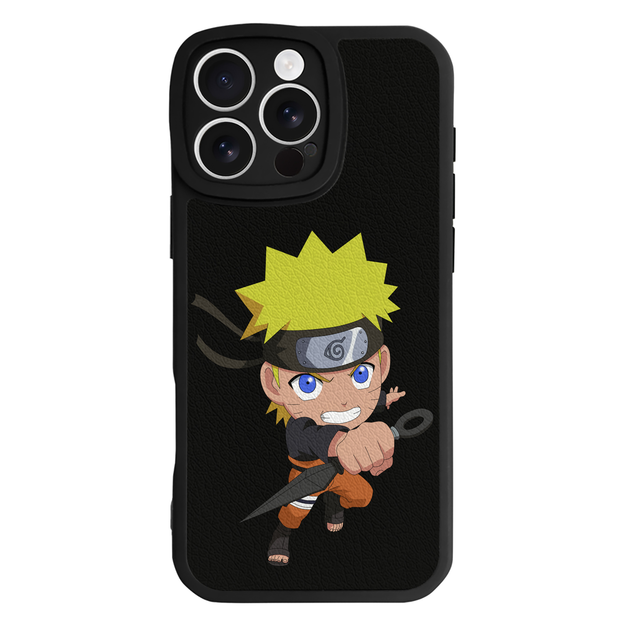 （画像用） NARUTO -ナルト- うずまき ナルト Uzumaki Naruto 【iPhone 16シリーズ対応】シリコンスマホケース（レザー調） 材質：シリコン